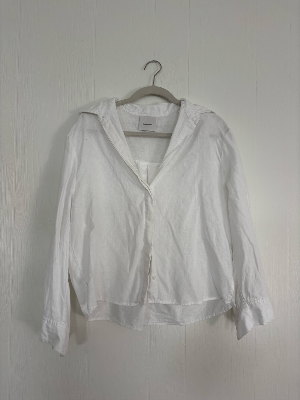 Reformation linen shirt